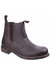 Mens Worcester Moisture Wicking Pull On Boots - Brown