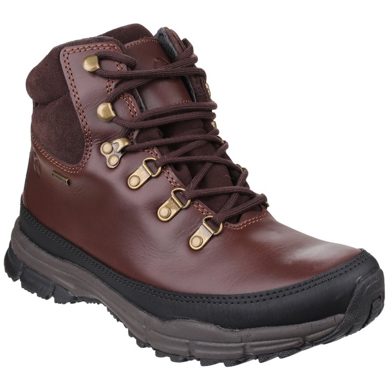 Womens/Ladies Beacon Lace Up Hiking Boots - Brown