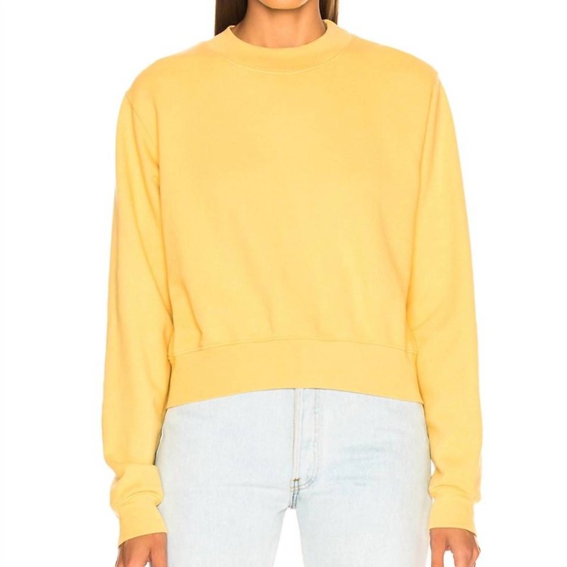 Shop Cotton Citizen Milan Sweatshirt In Yellow