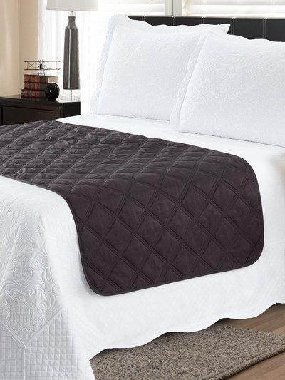 Couch Guard Bed Runner Protector Black Grey - Full/Queen product