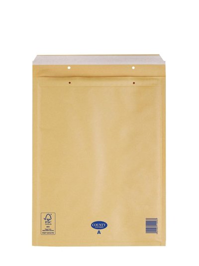 County Stationery Bubble Lined Manilla Envelope Pack Of 10 Brown - D product