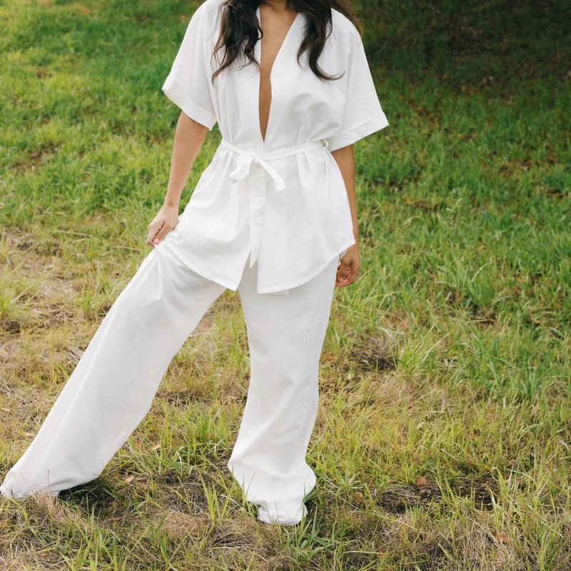 Cousin The Label Paros Pant In White