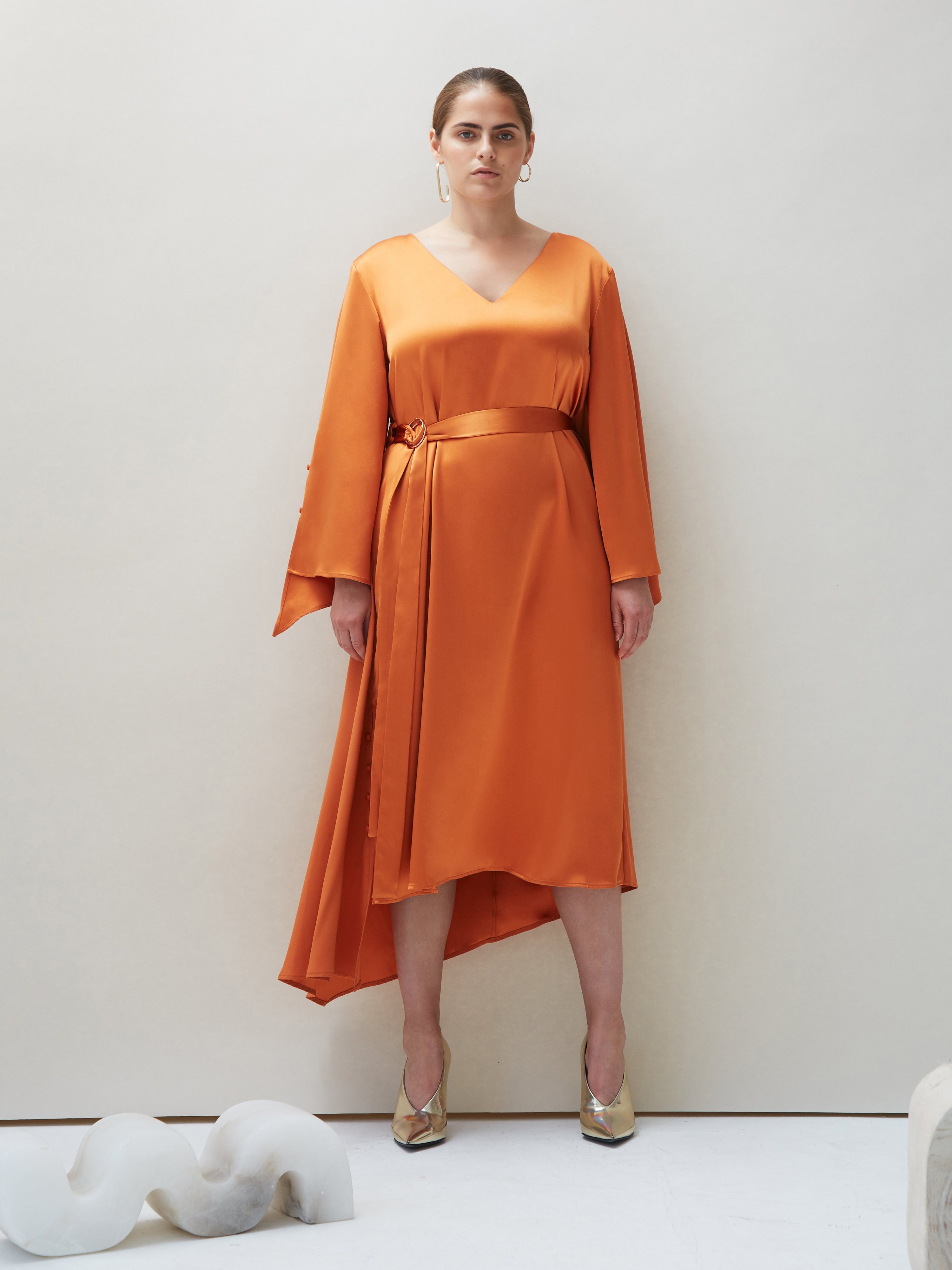 Coyan Dua Dress In Orange