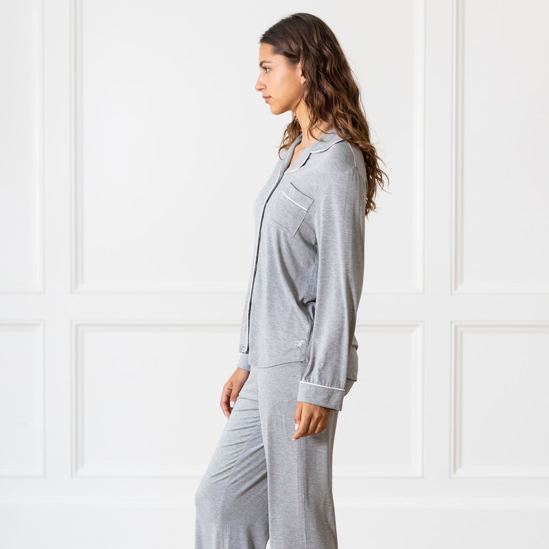 Cozy Earth Women's Bamboo Pajama Pant In Stretch-knit In Gray