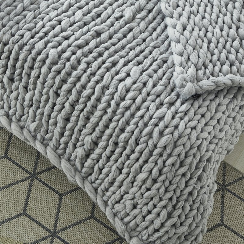 Shop Cozy Tyme Mantisa Throw Blanket In Grey