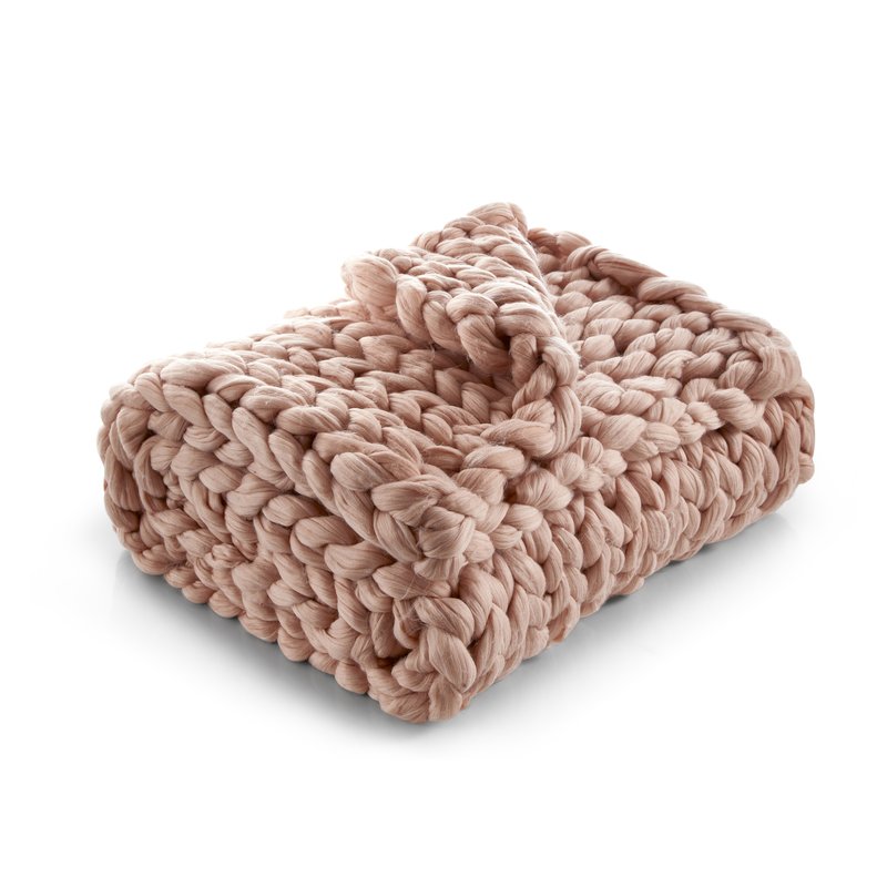 Shop Cozy Tyme Mantisa Throw Blanket In Pink