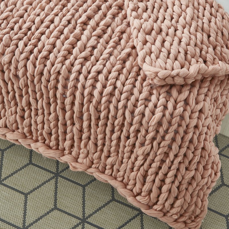 Shop Cozy Tyme Mantisa Throw Blanket In Pink