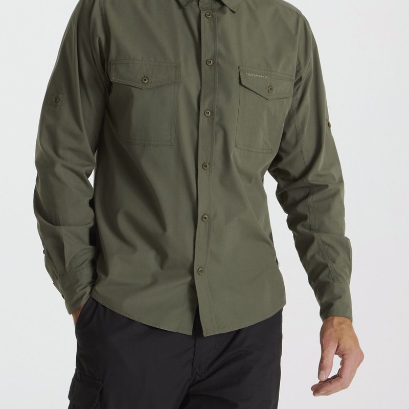 Craghoppers Mens Expert Kiwi Long-sleeved Shirt (cedar Green)