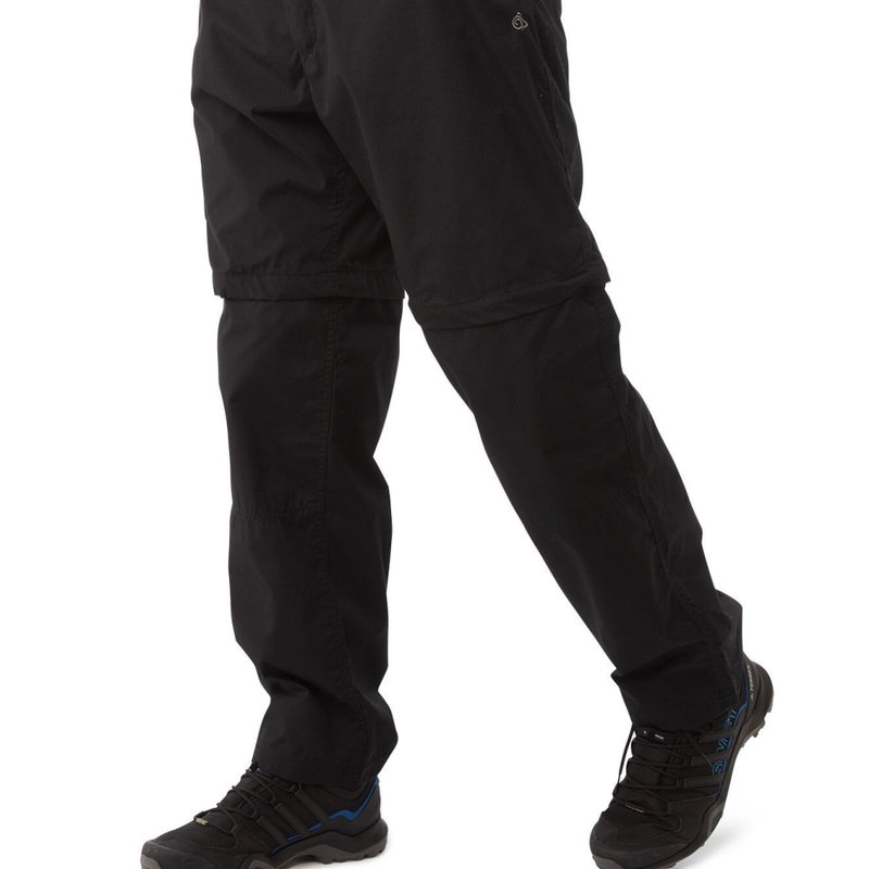 Shop Craghoppers Mens Expert Kiwi Tailored Cargo Pants In Black