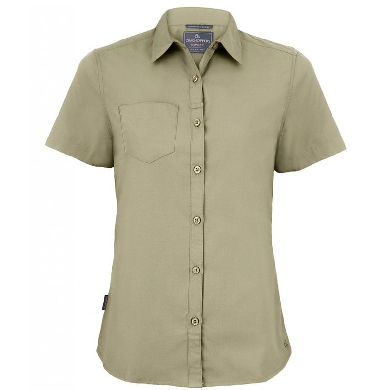 Craghoppers Womens/ladies Expert Kiwi Short-sleeved Shirt In Brown