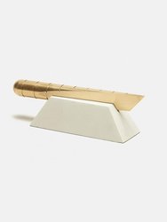 Desk Knife Plinth - White
