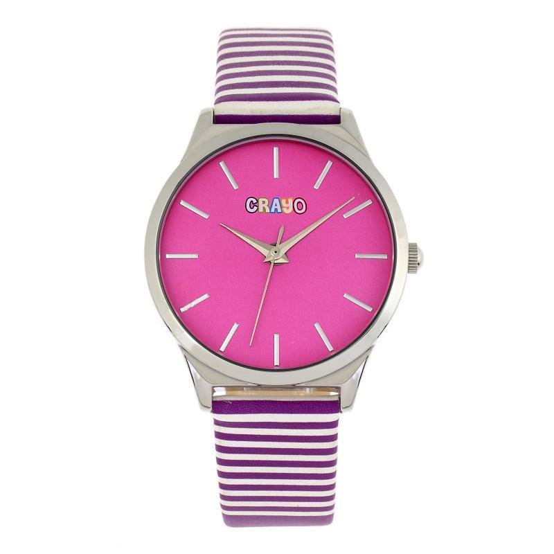 Crayo Aboard Unisex Watch In Pink / Purple