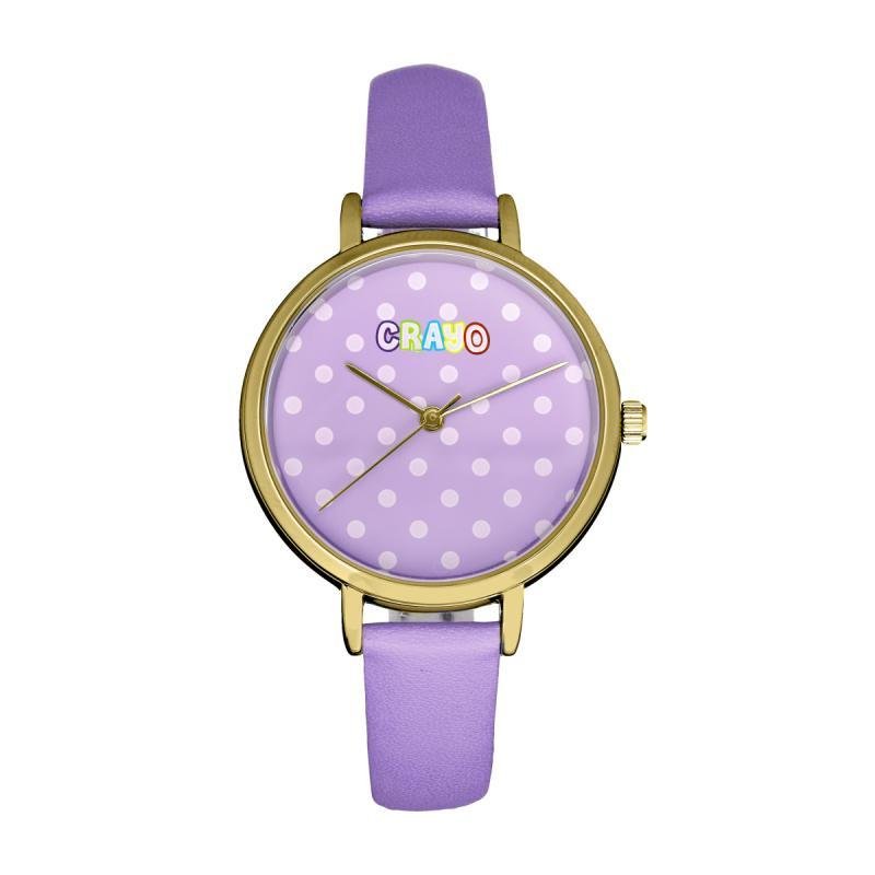 Shop Crayo Dot Strap Watch In Purple