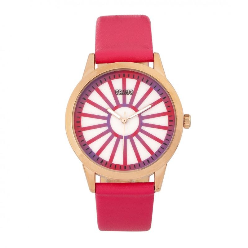 Crayo Electric Unisex Watch In Pink