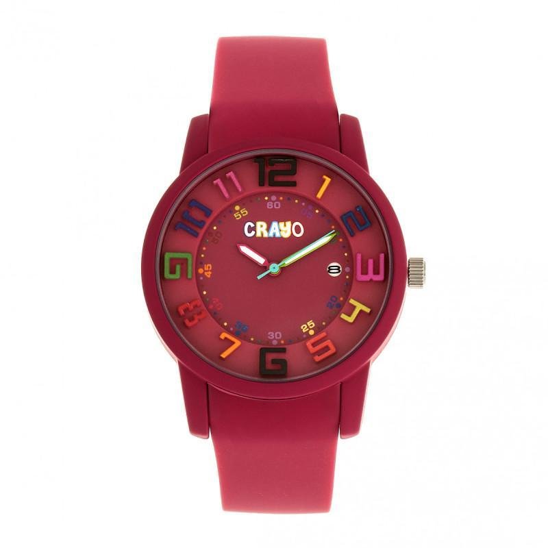 Crayo Festival Unisex Watch With Date In Pink