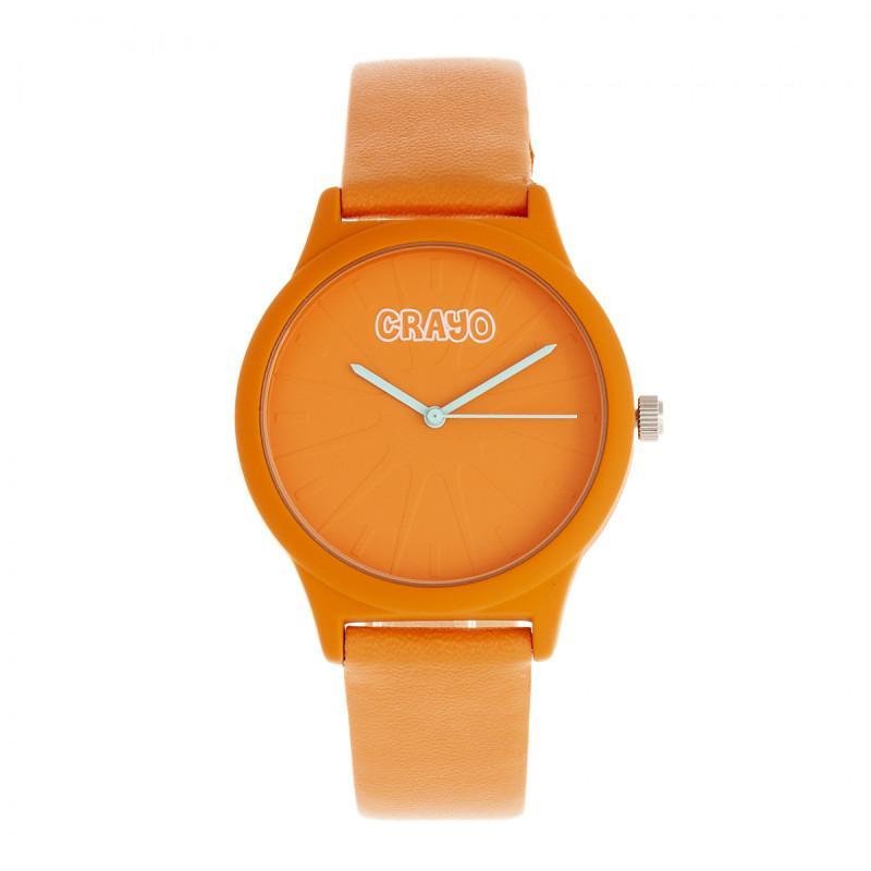 Crayo Splat Unisex Watch In Orange