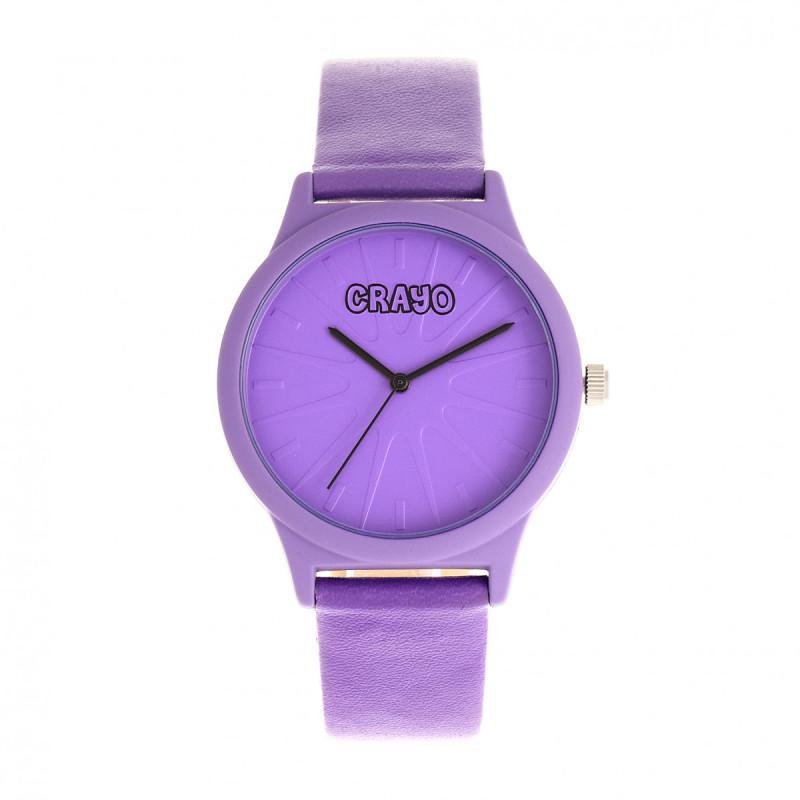 Crayo Splat Unisex Watch In Purple