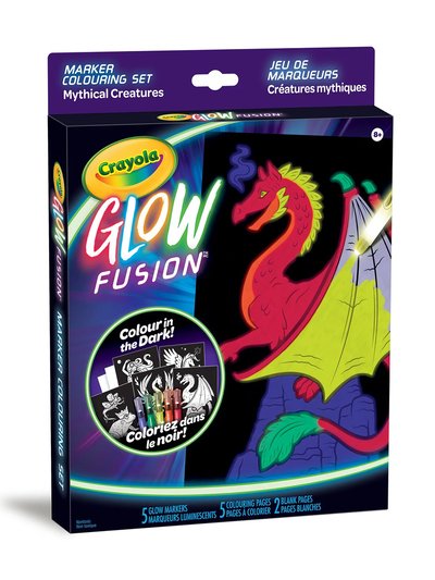 Crayola Glow Fusion Marker Colouring Set - Mythical Creatures product