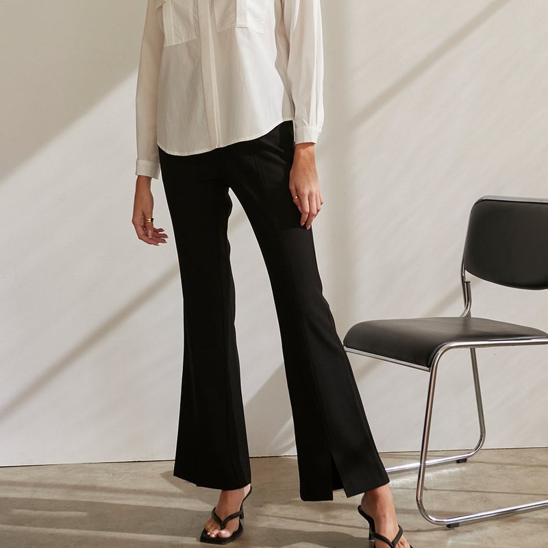 Crescent Cora Button Up Utility Blouse In White