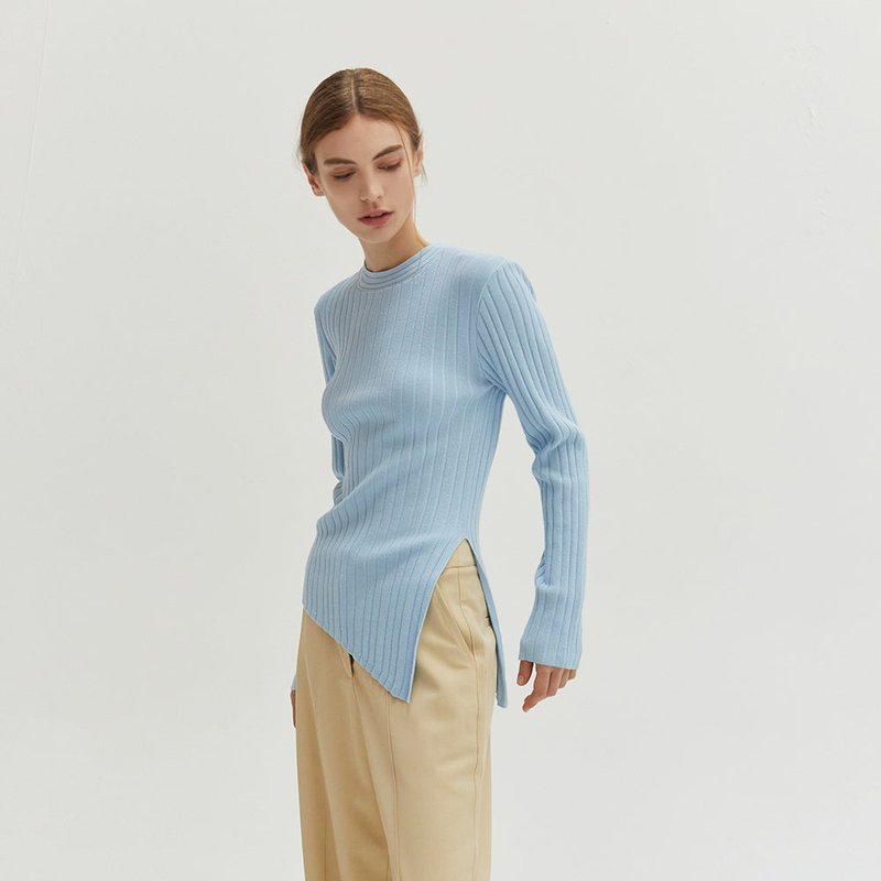 Shop Crescent Danielle Knit Top In Blue