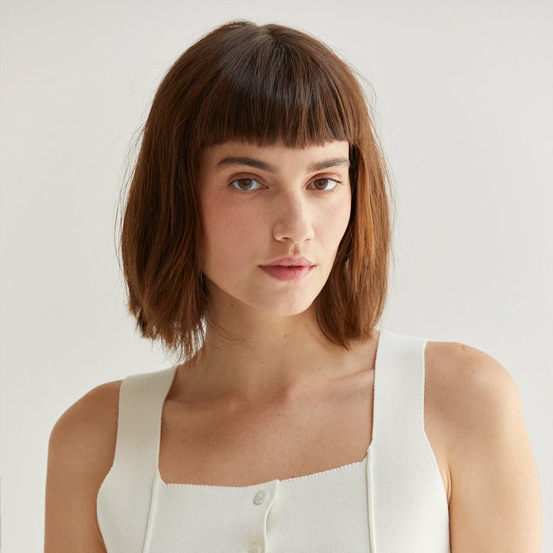 Shop Crescent Ivy Knit Vest Top In White