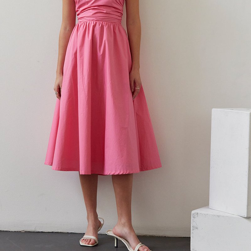 Crescent Kate Midi Dress In Pink