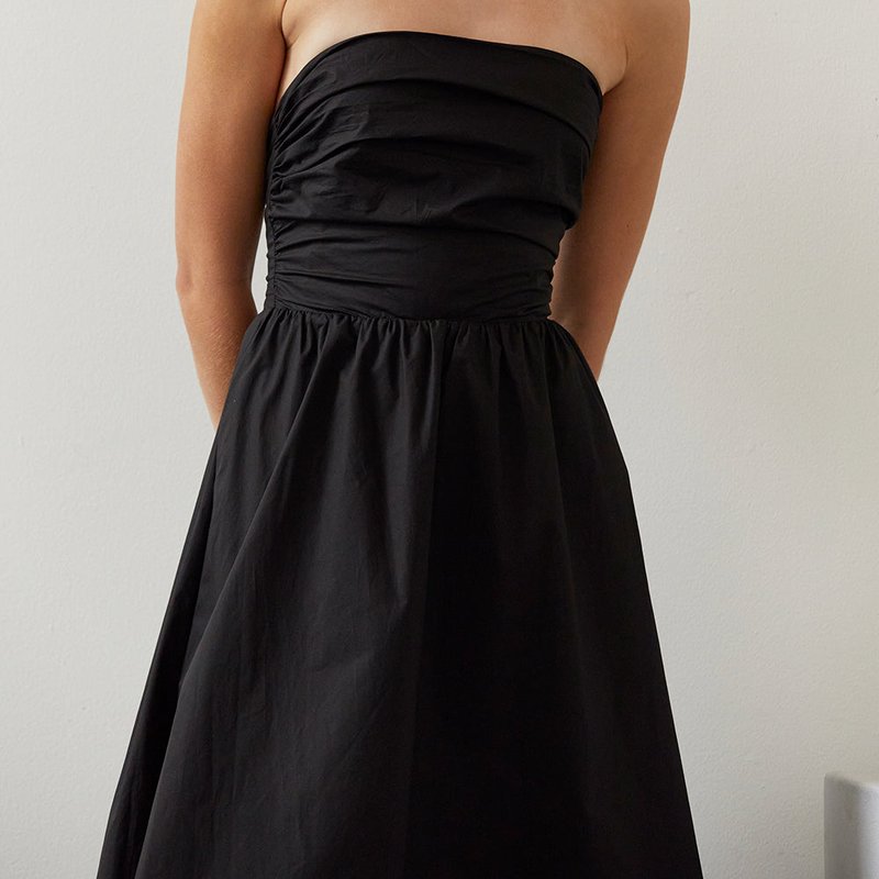 Shop Crescent Kate Midi Dress In Black