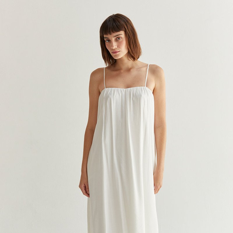 Shop Crescent Lana Midi Dress In White