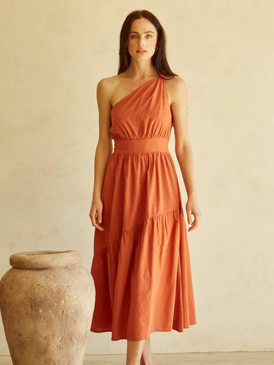 Crescent Leda One-Shoulder Midi Dress product