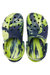 Crocs Childrens/Kids Classic Marble Clogs (Navy/Lime Green)