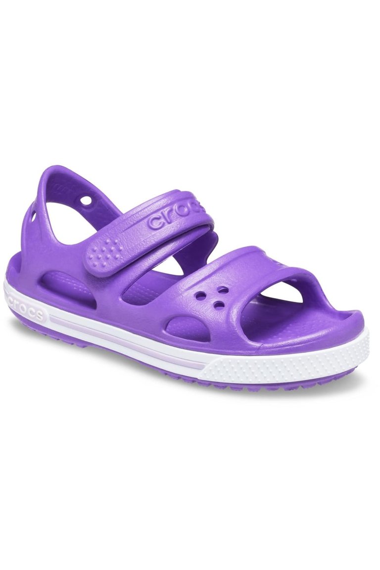 Crocs Childrens/Kids Crocband LL Sandal (Neon Purple) - Neon Purple