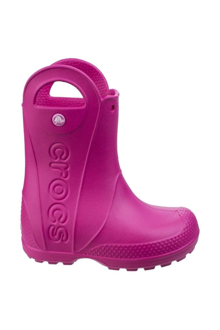 Crocs Childrens/Kids Handle It Rain Boots (Candy Pink)