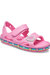 Crocs Girls Fun Lab Rainbow Sandals (Pink) - Pink