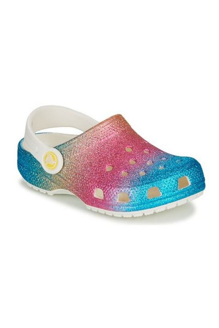 Crocs Girls Ombre Glitter Classic Clog (Multicolored) - Multicolored
