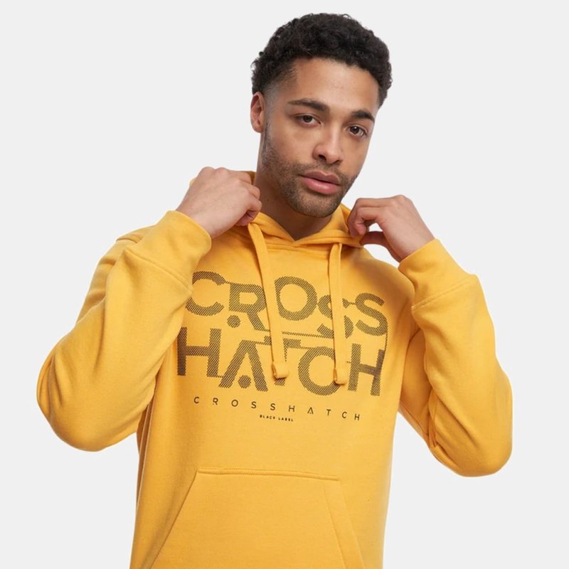 Crosshatch Mens Meshouts Hoodie (yellow)