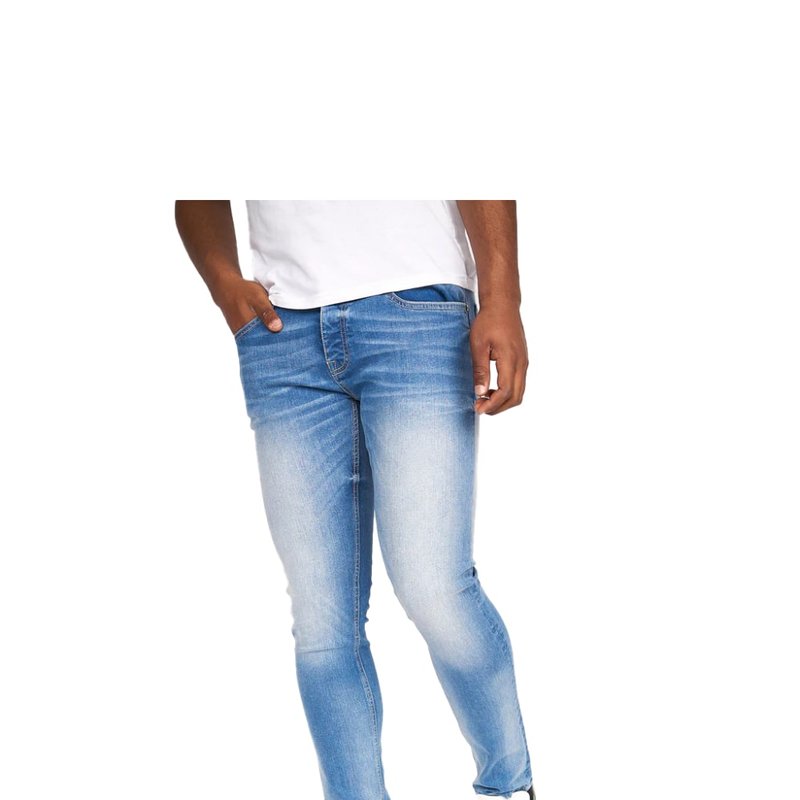 Crosshatch Mens Barbeck Slim Jeans In Blue