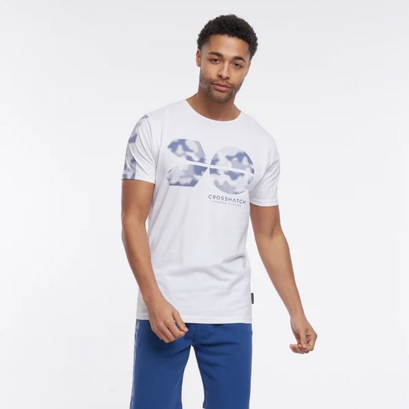 Crosshatch Mens Bellmire T-shirt In White