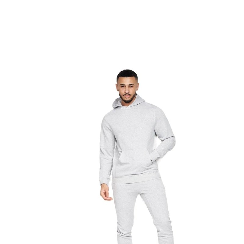 Crosshatch Mens Emmon Hoodie And Joggers Set In Grey