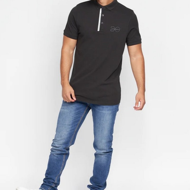 Crosshatch Mens Mcclay Polo Shirt In Black