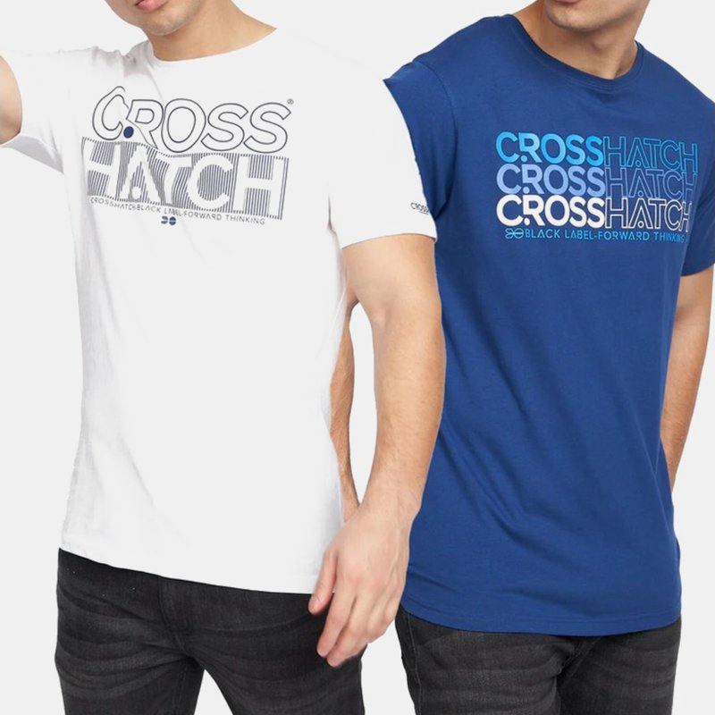 Crosshatch Mens Raynen T-shirt In Blue