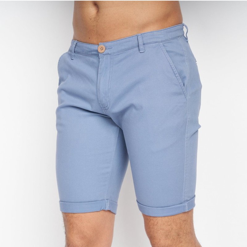 Crosshatch Mens Sinwood Chino Shorts In Blue