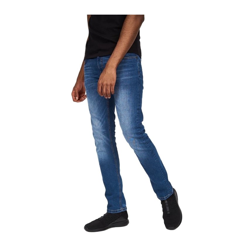 Crosshatch Mens Svelte Stretch Jeans In Blue