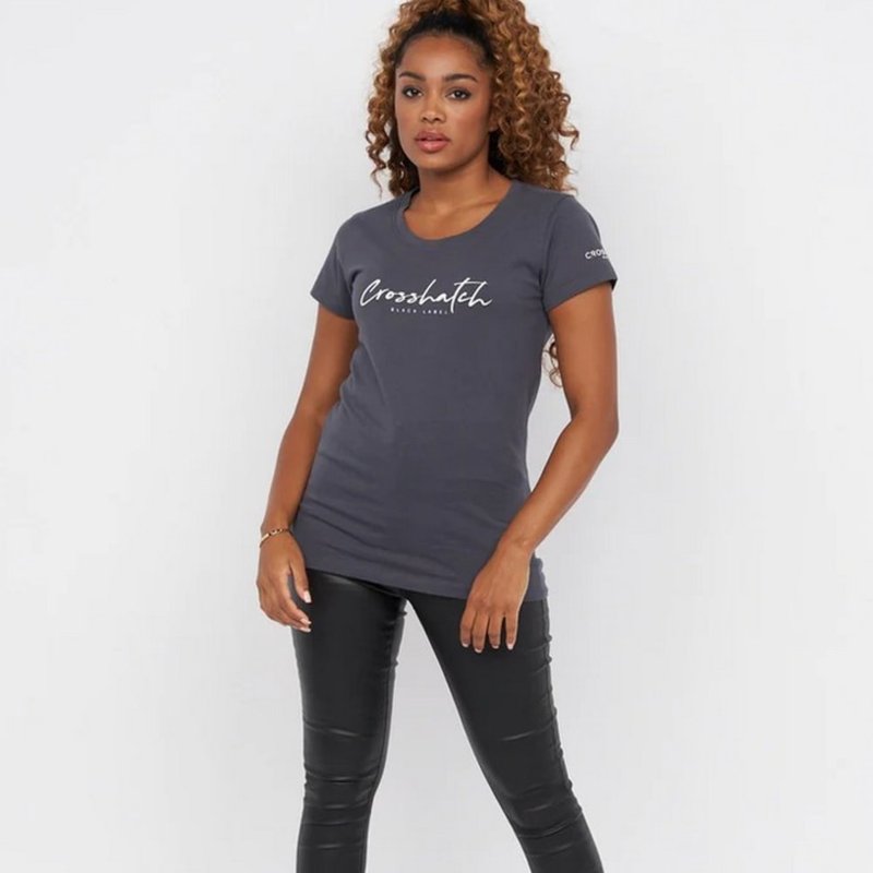 Crosshatch Womens/ladies Evemoore T-shirt In Blue