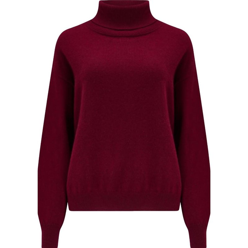 Shop Crush Malibu Roll Neck Sweater In Red