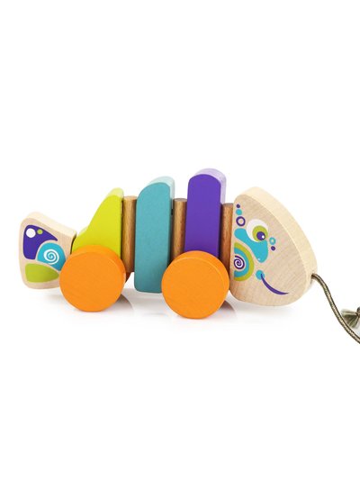 Cubika Wise Elk/Cubika Wooden Push&Pull Toy - Walk-A-Long Fish product