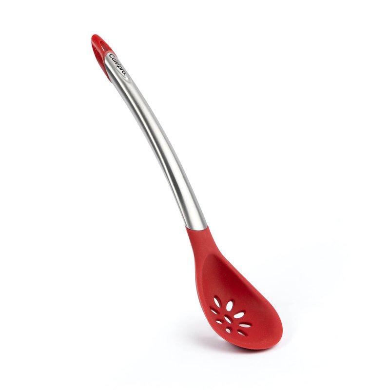 Cuisipro Silicone Slotted Spoon In Red