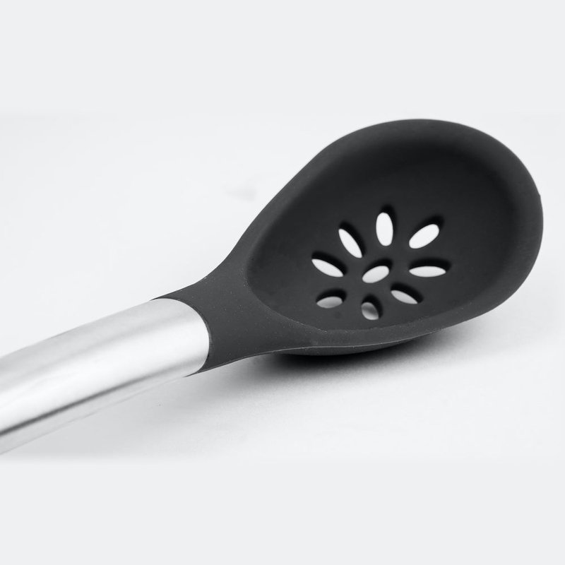 Shop Cuisipro Silicone Slotted Spoon In Grey