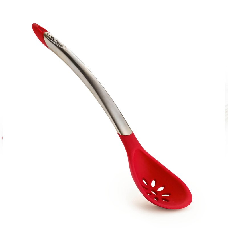 Shop Cuisipro Silicone Slotted Spoon In Grey