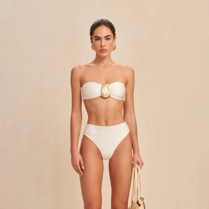Cult Gaia Aradhya Bikini Bottom In White