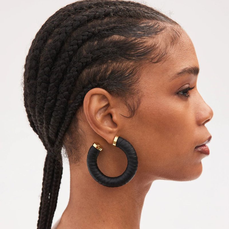 Cult Gaia Valence Earrings In Black